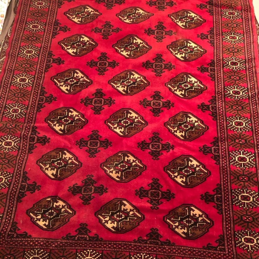 Antique handmade afghan carpet